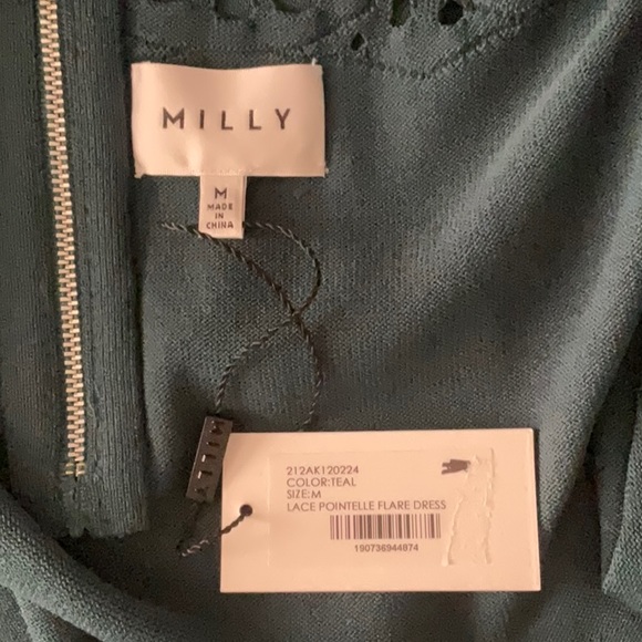 Milly Lace Pointelle Fit and Flare Dress - Picture 5 of 7